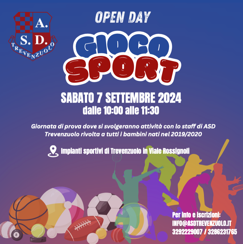 Volantino Open Day Giocosport 2024